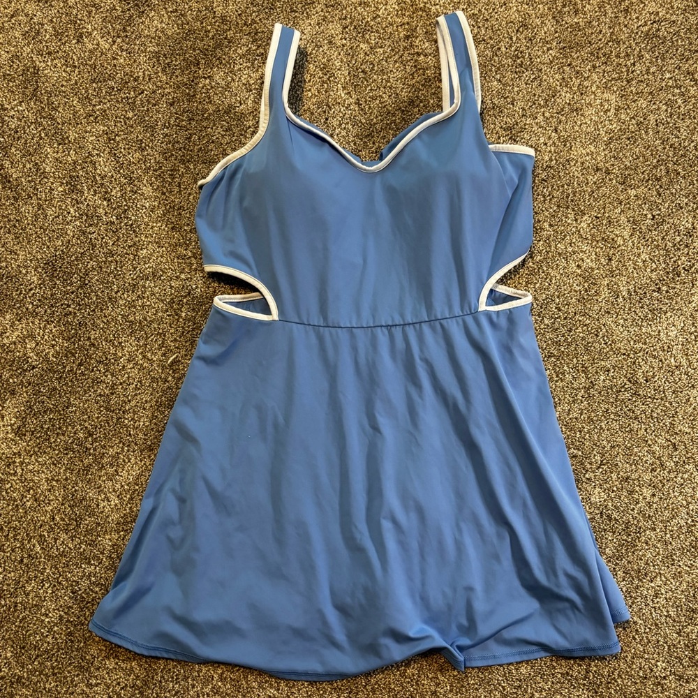 Women’s Blue Athletic Dress w Built in Shorts size XL